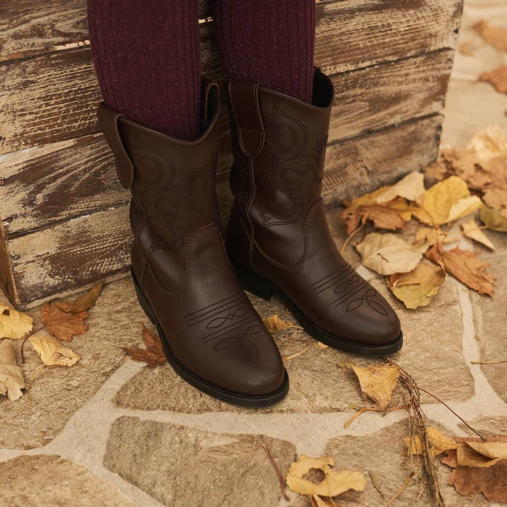 Molo-Girls Burgundy Red Sparkly Ribbed Tights | Childrensalon