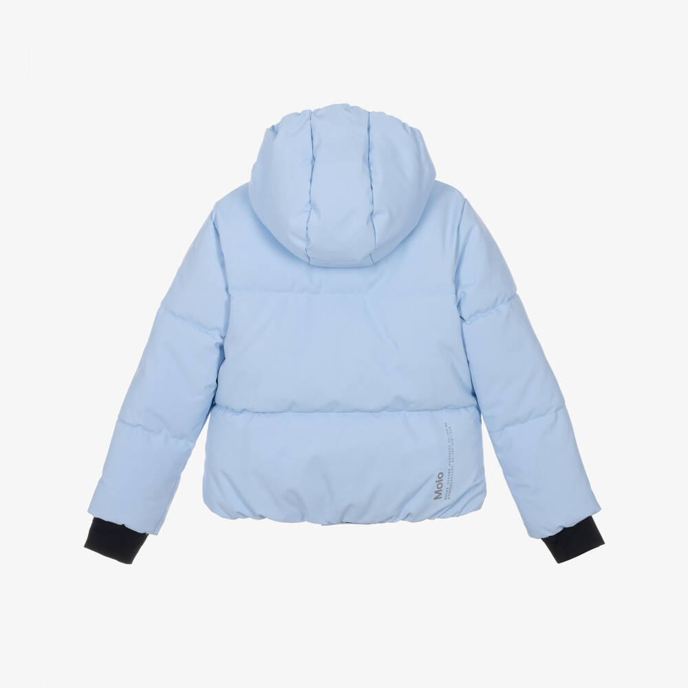 Molo-Girls Ice Blue High Performance Technical Ski Jacket | Childrensalon