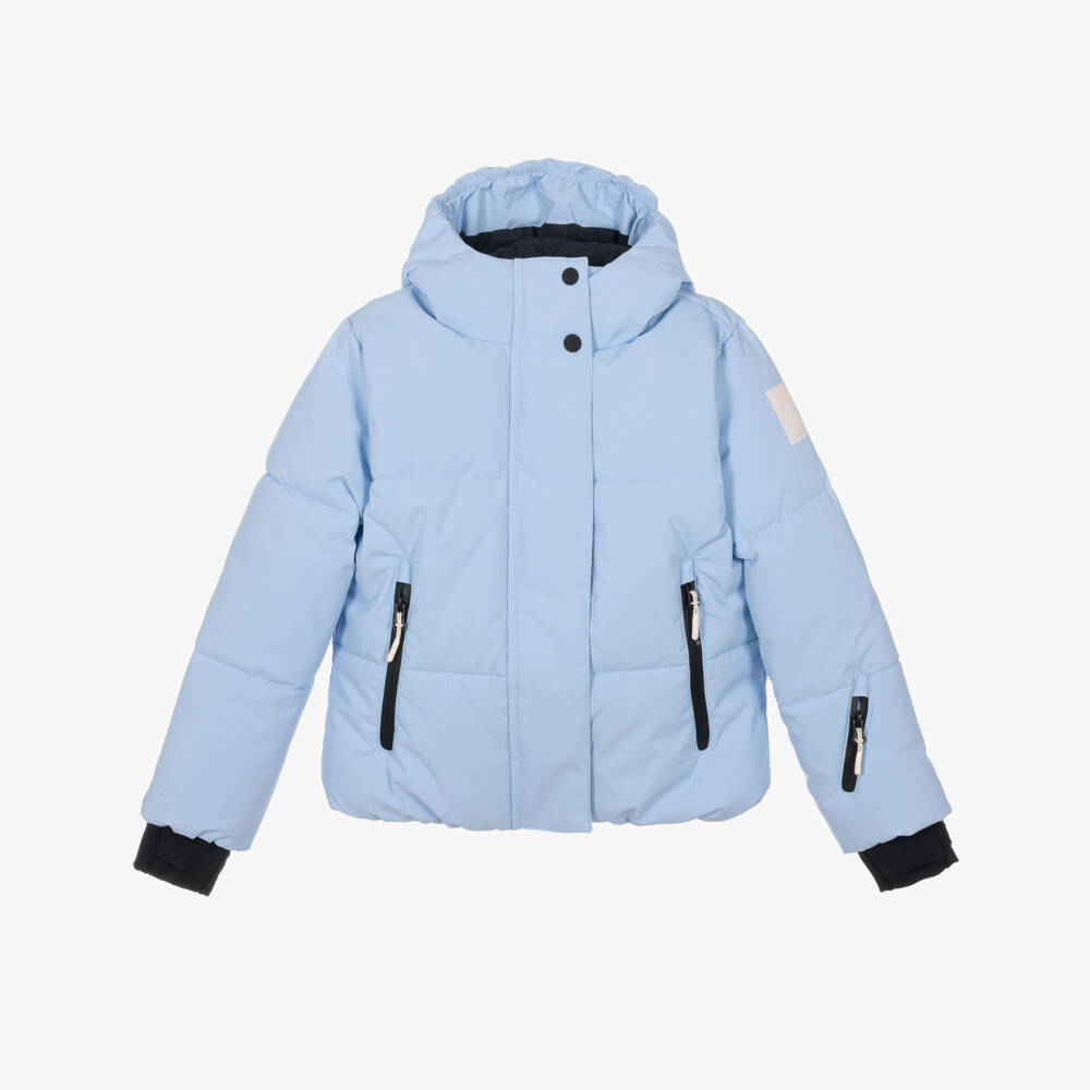 Molo-Girls Ice Blue High Performance Technical Ski Jacket | Childrensalon