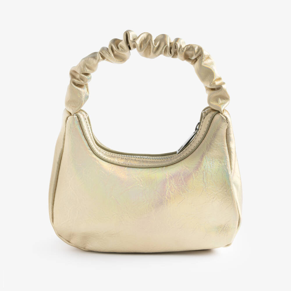 Molo-Girls Iridescent Gold Handbag (21cm) | Childrensalon