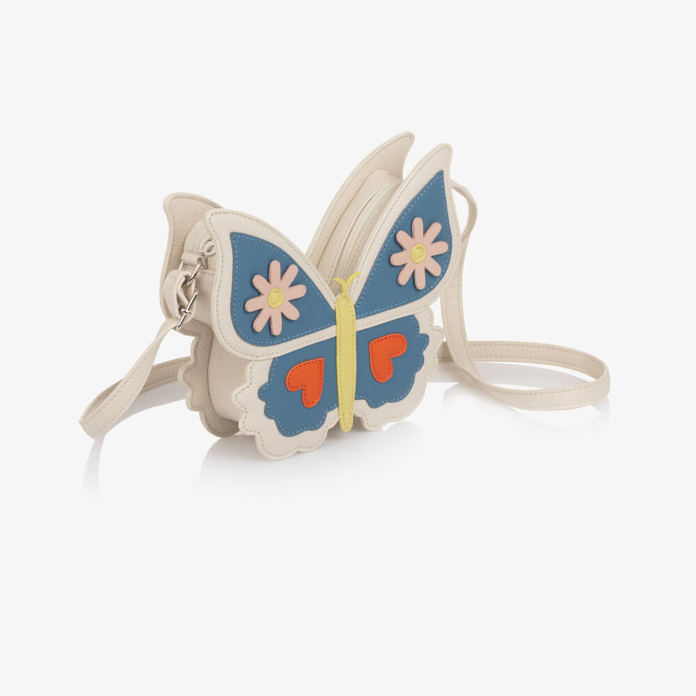 Molo-Сумка-бабочка из кремово-синей искусственной кожи для девочек (21см) | Childrensalon