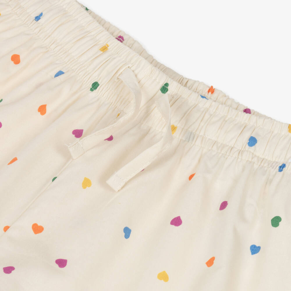 Molo-بيجاما بطبعة قلوب لون عاجي للبنات  | Childrensalon