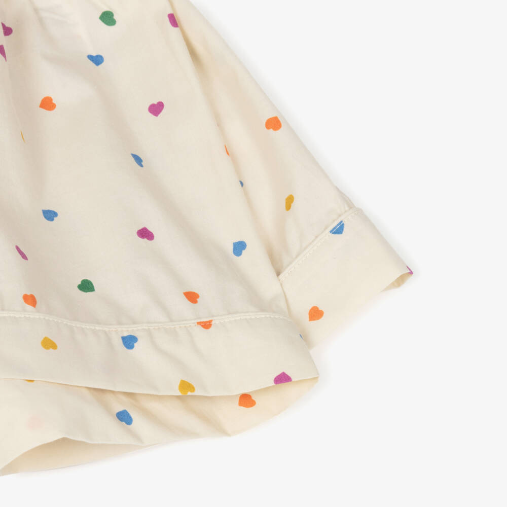 Molo-بيجاما بطبعة قلوب لون عاجي للبنات  | Childrensalon