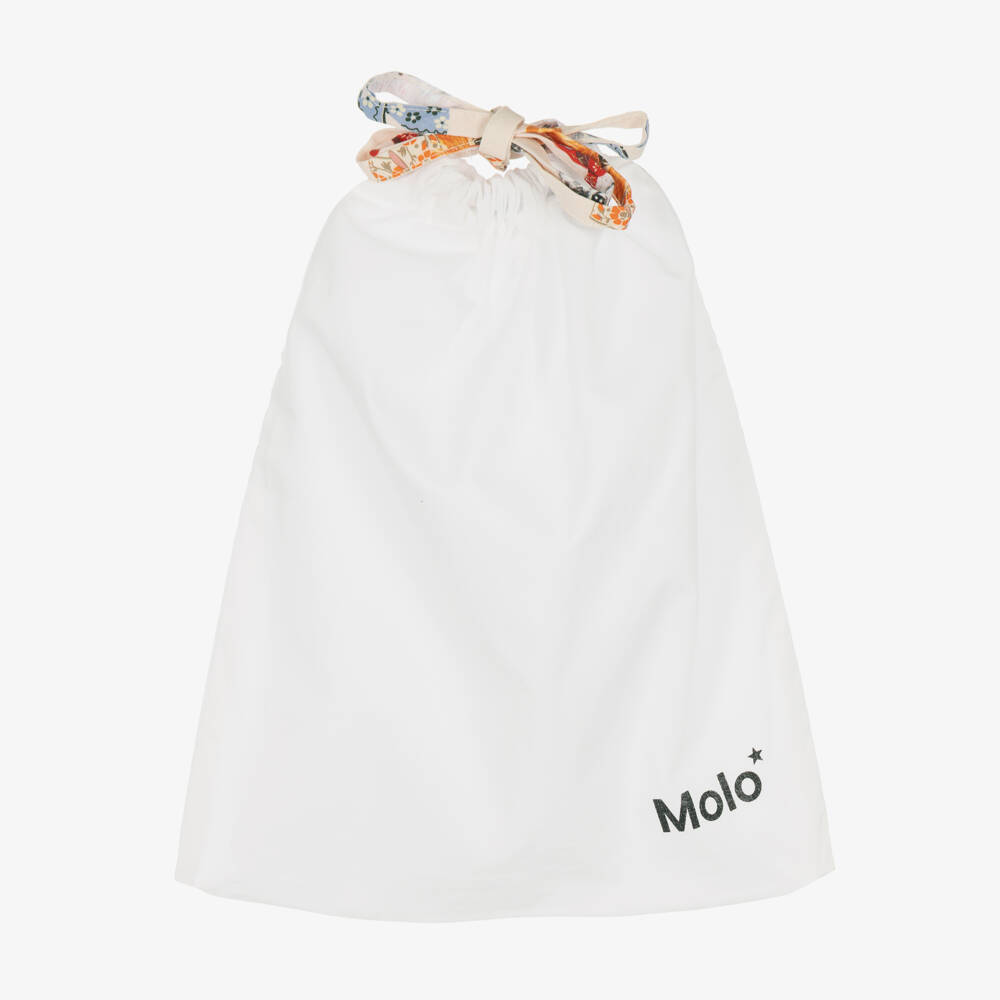 Molo-Girls Ivory Kitten Print Pyjamas in Organic Cotton | Childrensalon