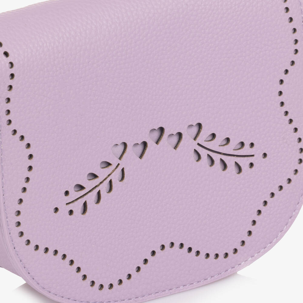 Molo-Girls Lilac Faux Leather Shoulder Bag (18cm) | Childrensalon