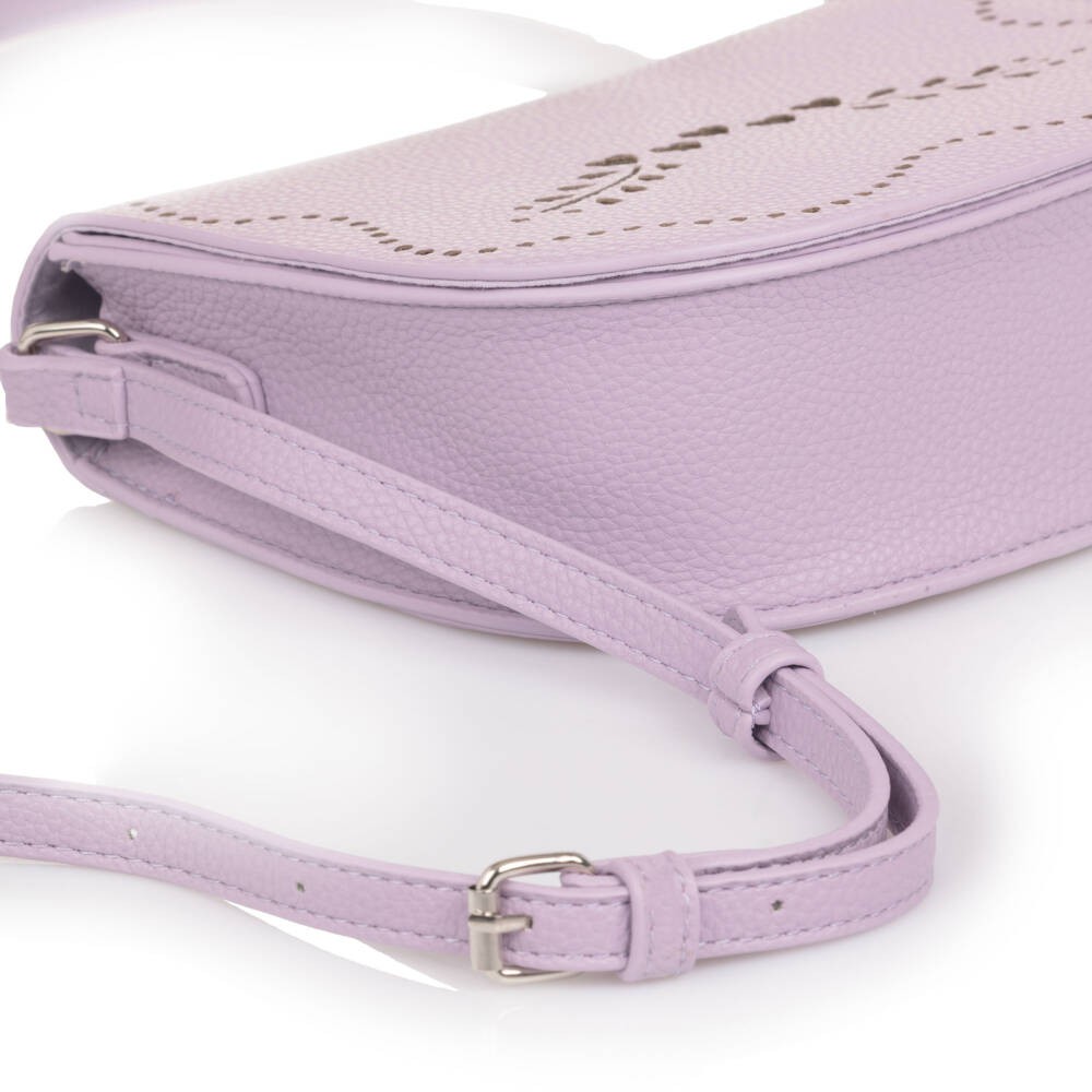 Molo-Girls Lilac Faux Leather Shoulder Bag (18cm) | Childrensalon
