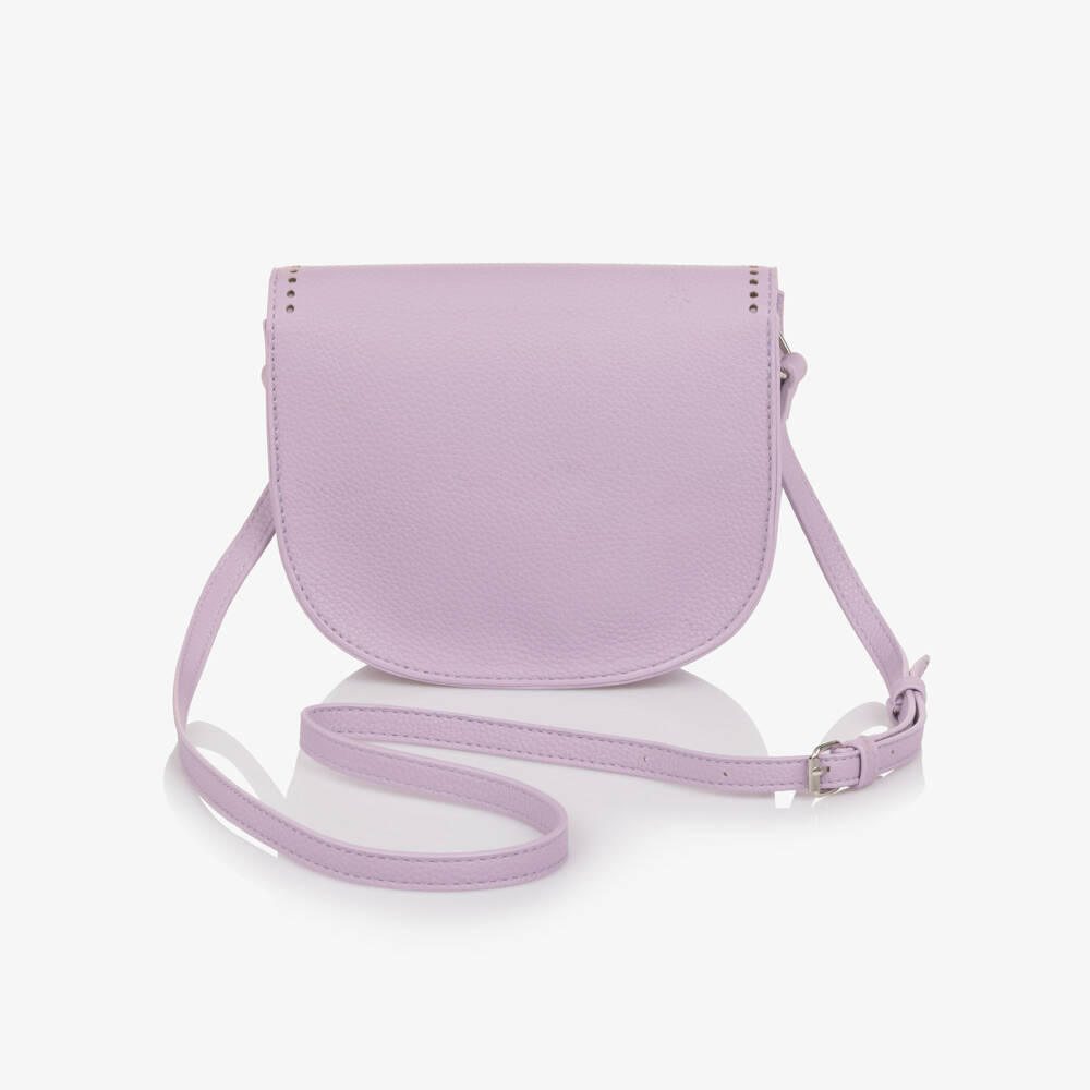 Molo-Girls Lilac Faux Leather Shoulder Bag (18cm) | Childrensalon