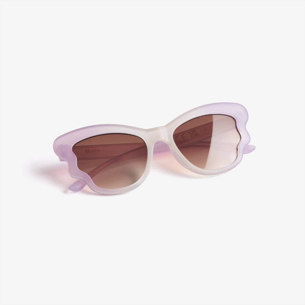 Molo-Солнцезащитные очки Бабочка розовые для девочек (UVA UVB) | Childrensalon