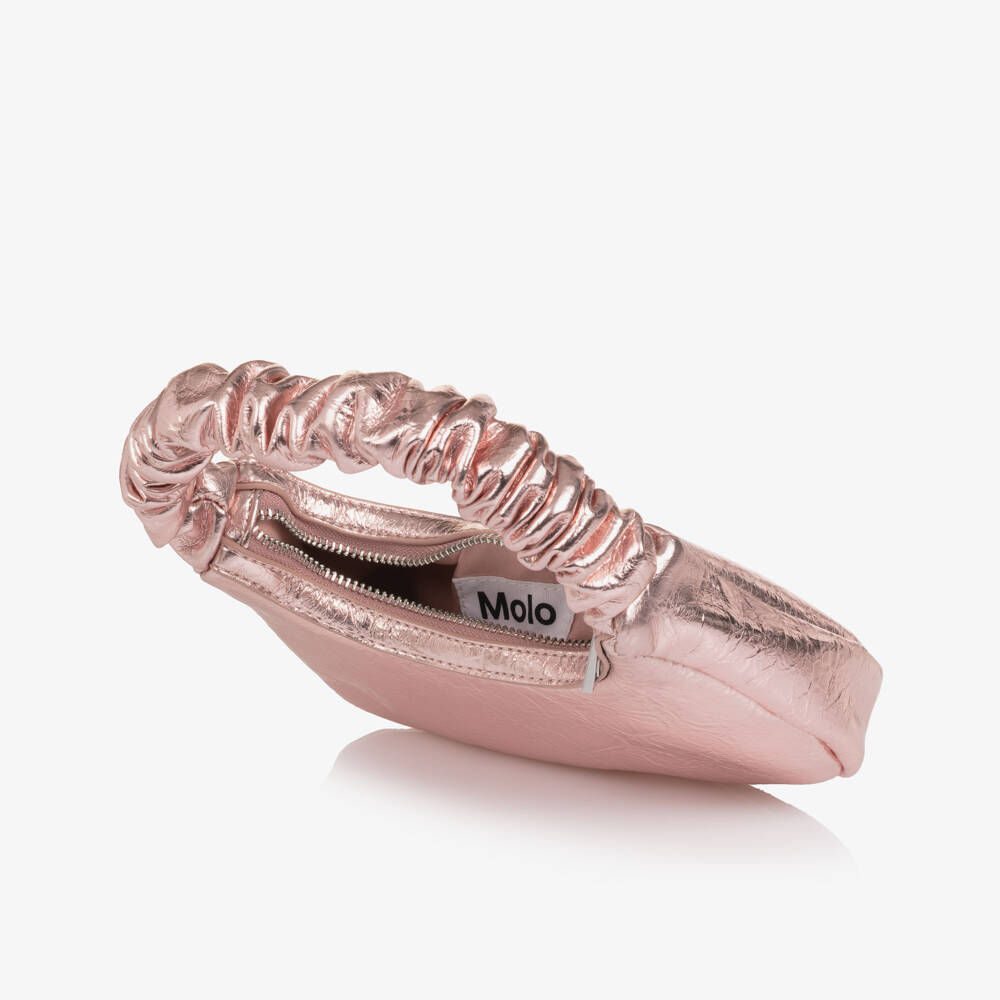 Molo-Сумка розовая металлик из искусственной кожи для девочек (20см) | Childrensalon