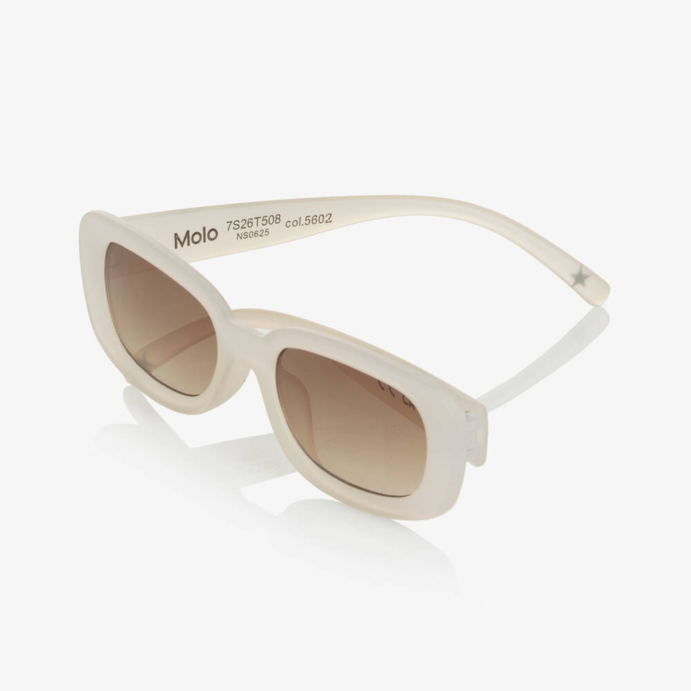 Molo-نظارات شمسية للبنات لون أبيض (UVA/UVB) | Childrensalon