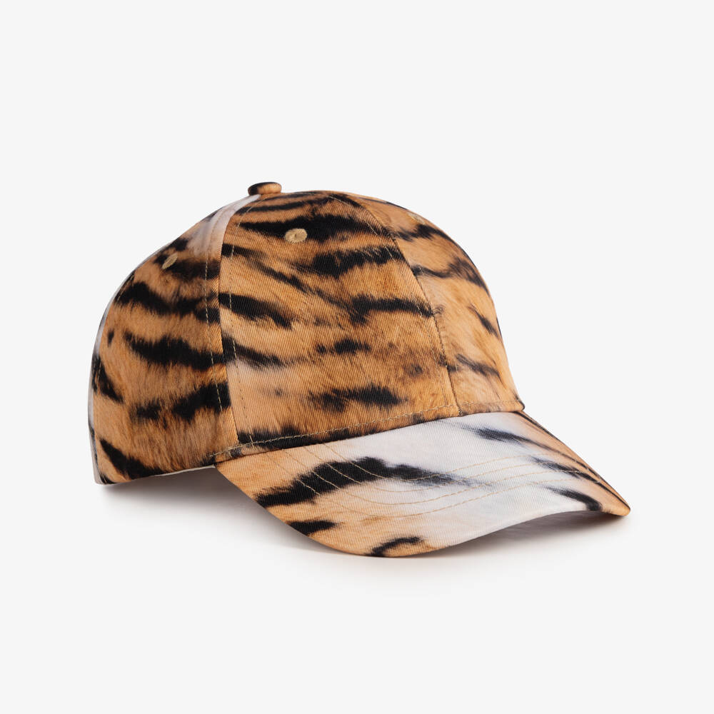 Molo-كاب بطبعة نمر لون برتقالي وأسود للبنات | Childrensalon