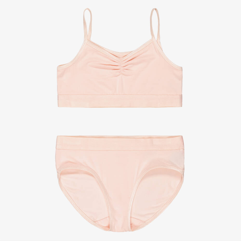 Molo-Комплект из топа и трусиков розовый из трикотажа для девочек | Childrensalon
