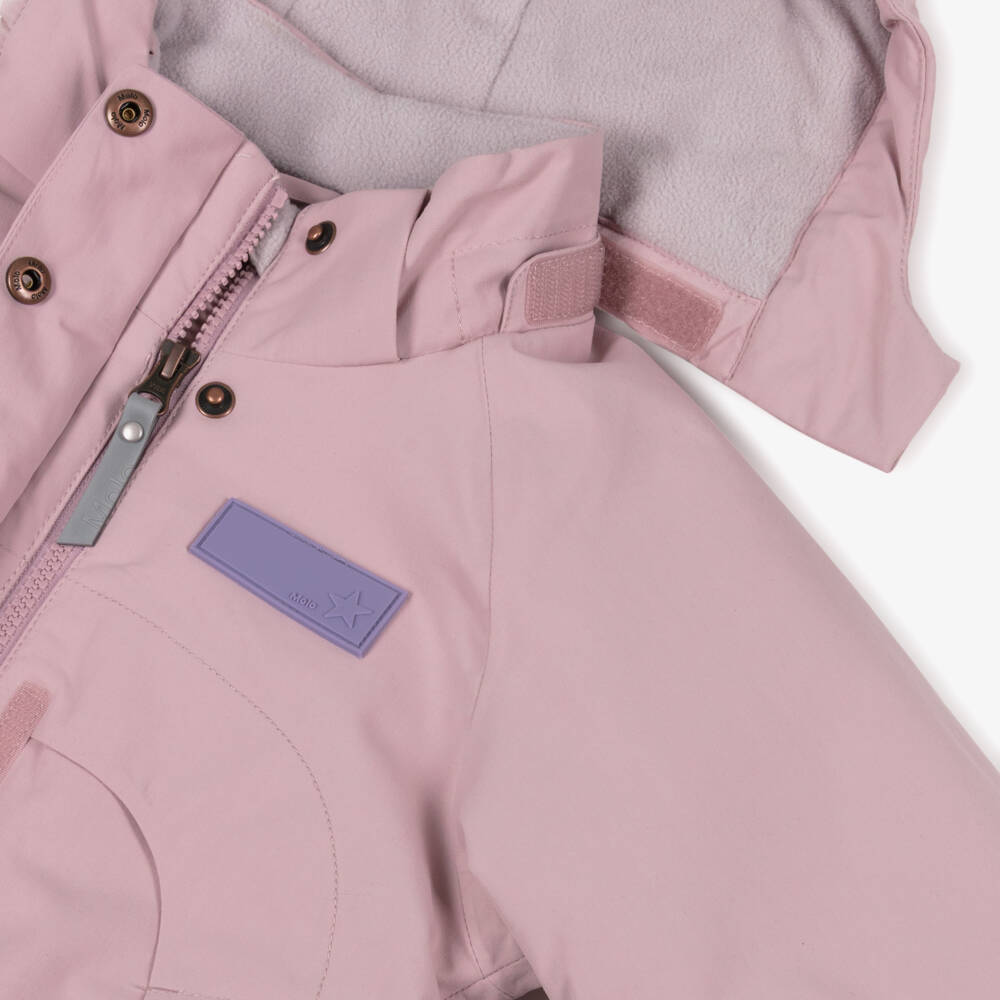 Molo-Зимний комбинезон розовый технический водонепроницаемый для девочек | Childrensalon