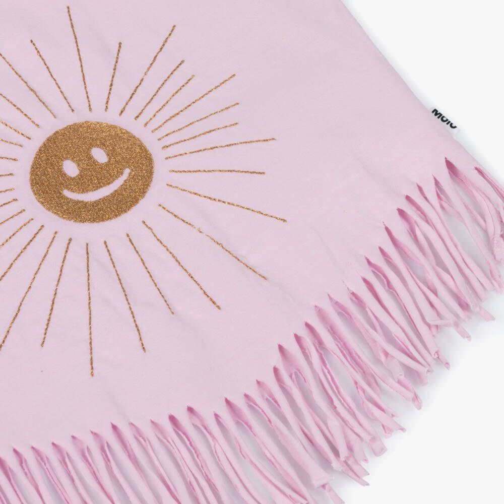 Molo-Розовый топ без рукавов с вышитым золотым солнцем для девочек | Childrensalon