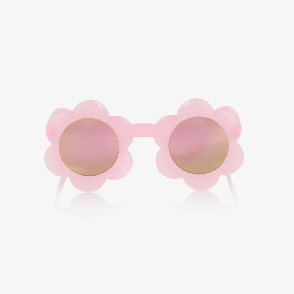 Molo-Girls Pink Flower Sunglasses (UVA/UVB) | Childrensalon