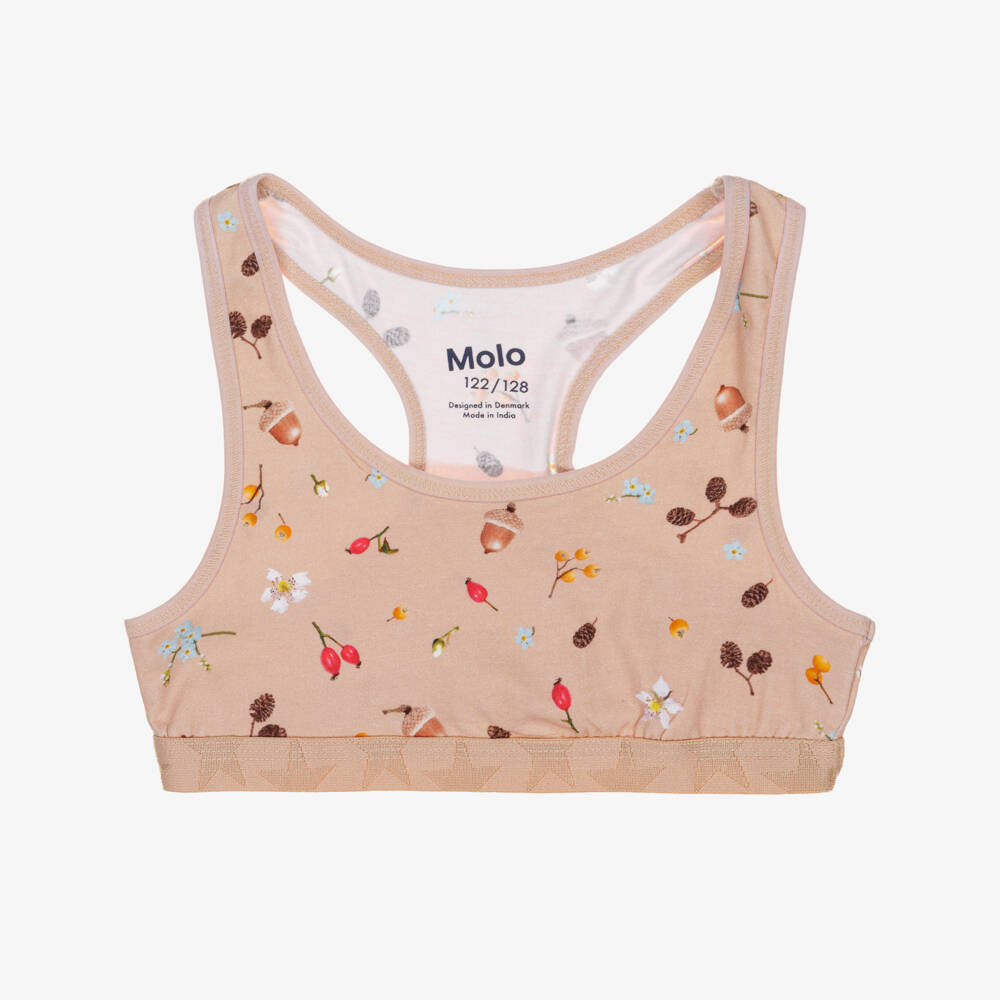 Molo-حمّالات صدر قطن عضوي لون زهري للبنات (عدد 2) | Childrensalon
