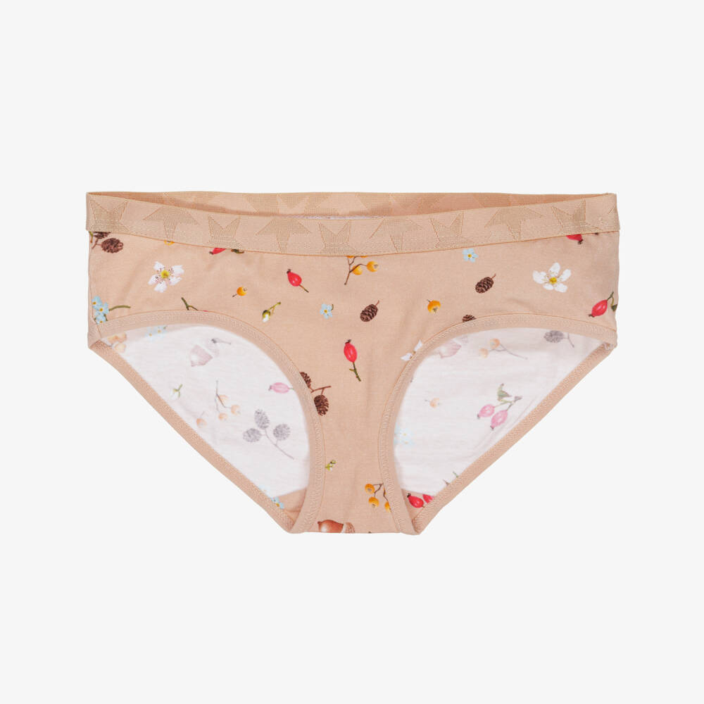 Molo-سروال داخلي قطن عضوي لون زهري للبنات (عدد 2) | Childrensalon