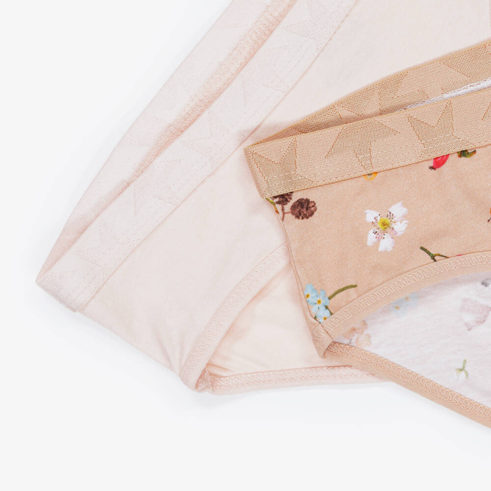 Molo-سروال داخلي قطن عضوي لون زهري للبنات (عدد 2) | Childrensalon