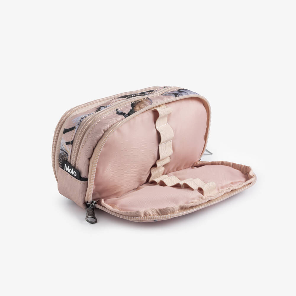 Molo-Girls Pink Pegasus Pencil Case (21cm) | Childrensalon