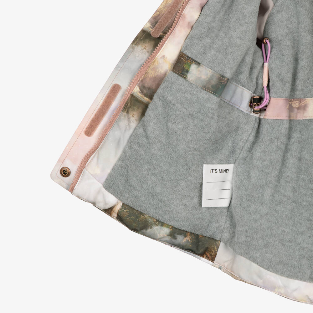 Molo-Girls Pink Pegasus Print Coat | Childrensalon