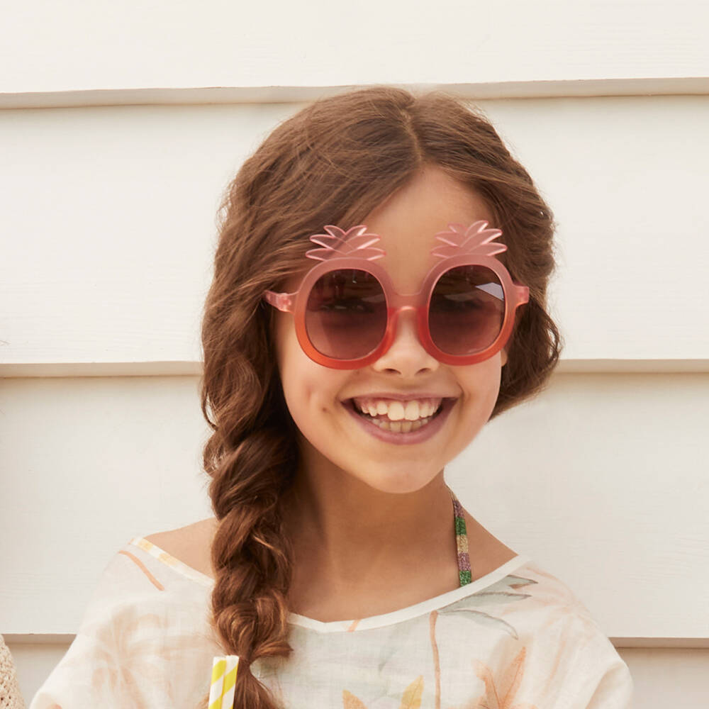Molo-Girls Pink Pineapple Sunglasses (UVA/UVB) | Childrensalon
