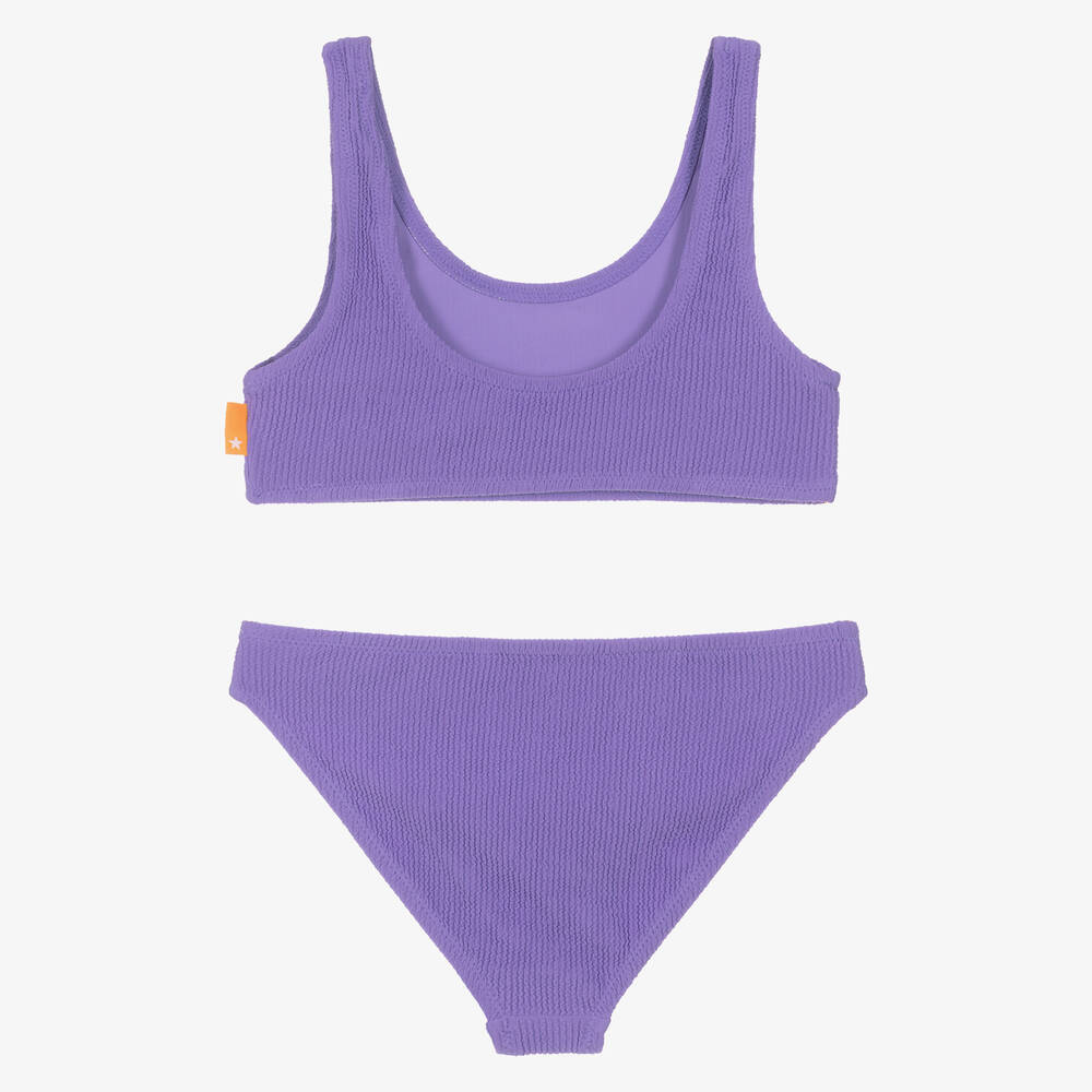 Molo-Girls Purple Bikini (UPF50+) | Childrensalon