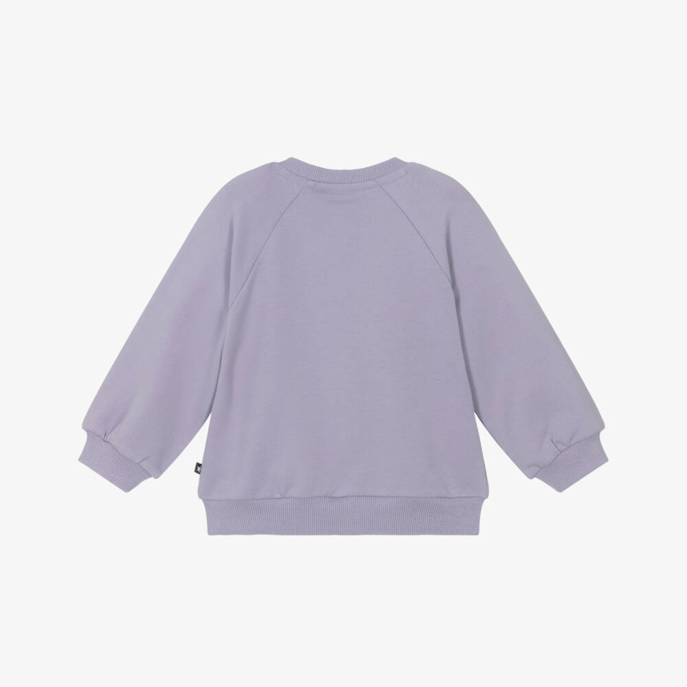 Molo-كارديغان بكشكش قطن جيرسي لون بنفسجي للبنات | Childrensalon