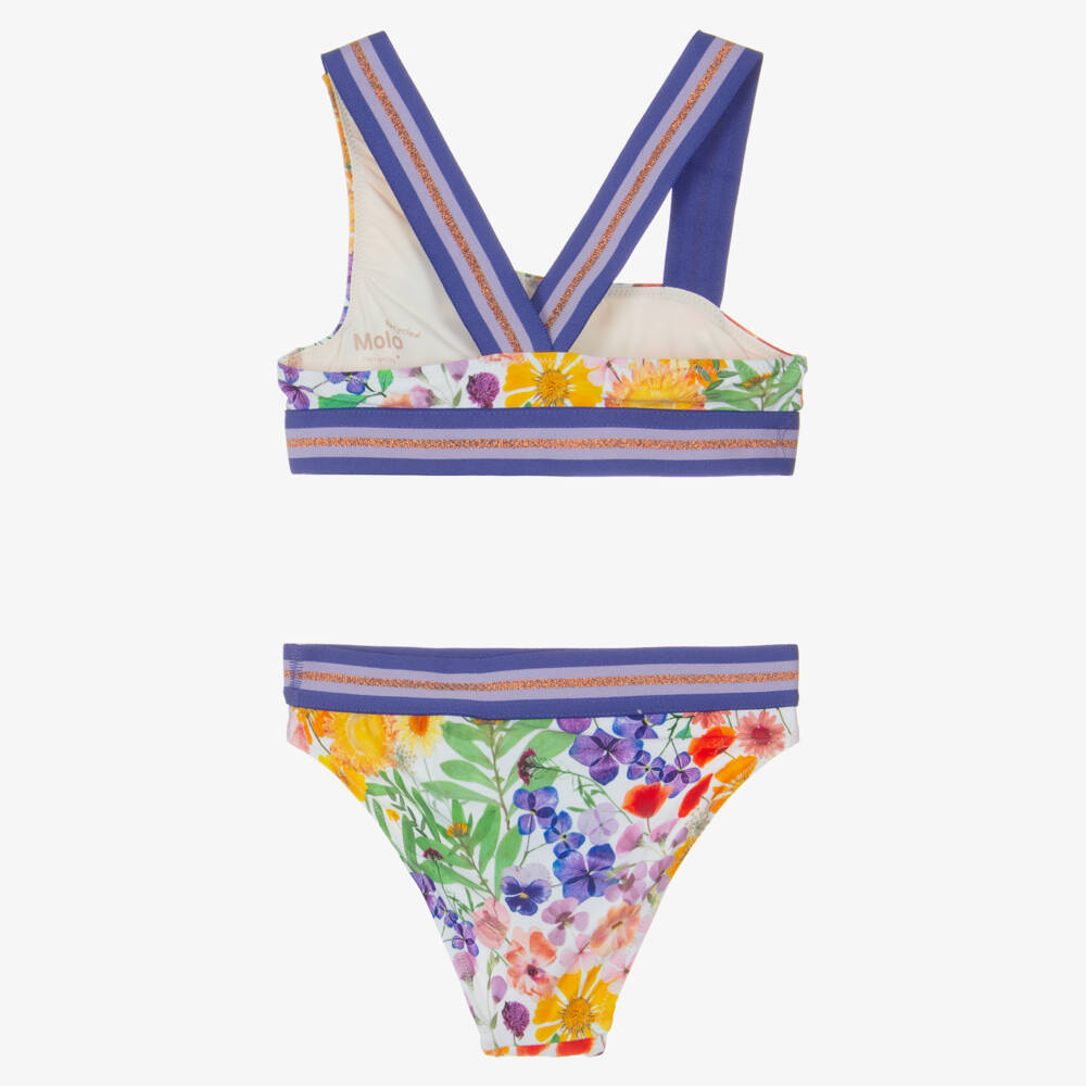 Molo-Бикини фиолетовый с цветочным принтом (UPF50+) | Childrensalon