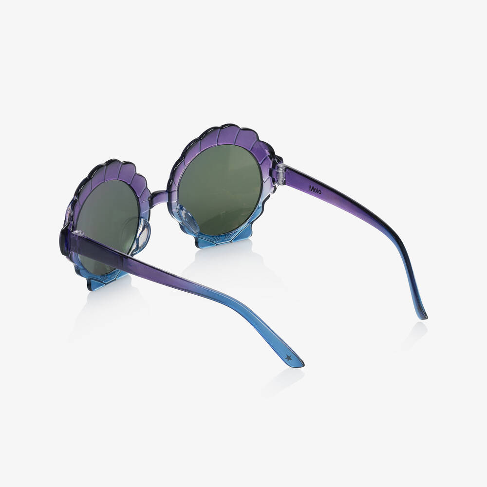 Molo-Girls Purple Shell Sunglasses (UVA/UVB) | Childrensalon