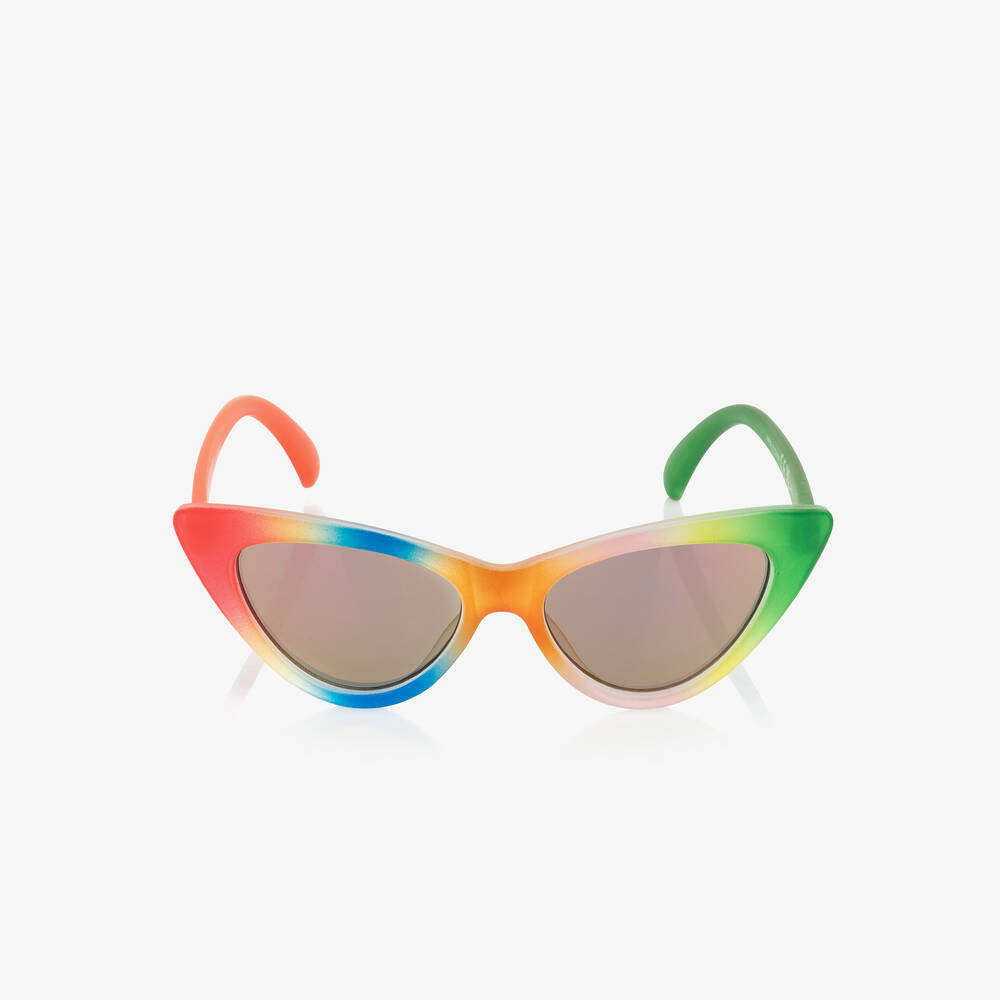 Molo-Girls Red & Green Cat-Eye Sunglasses (UVA/UVB) | Childrensalon
