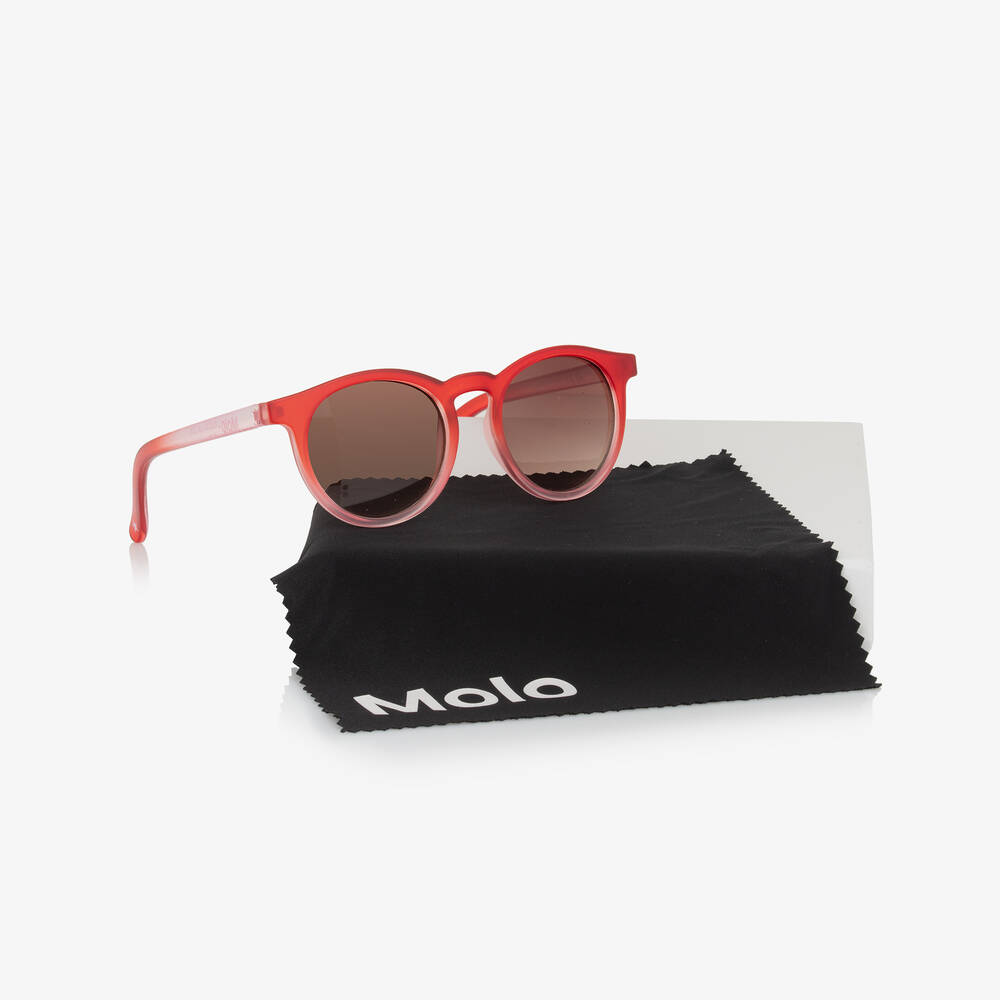 Molo-Girls Red Sunglasses (UVA/UVB) | Childrensalon