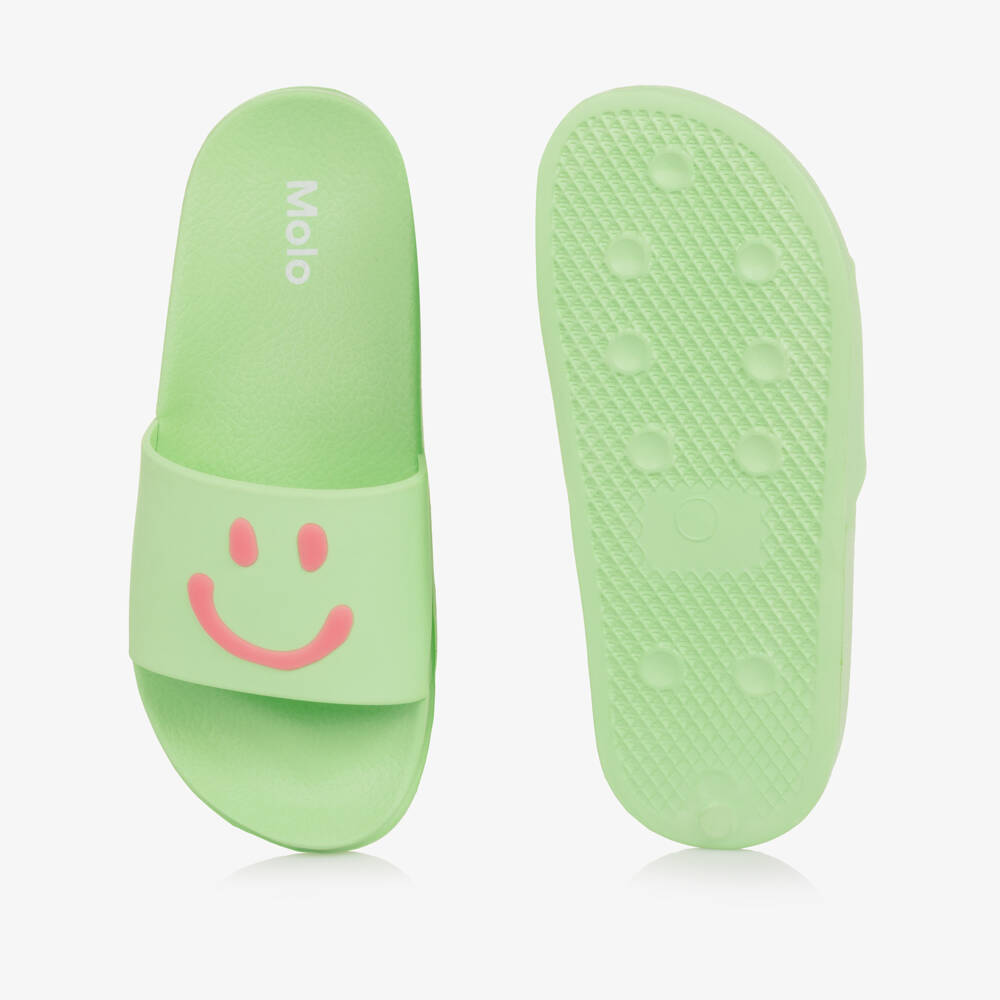 Molo-Green Smiling Face Sliders | Childrensalon