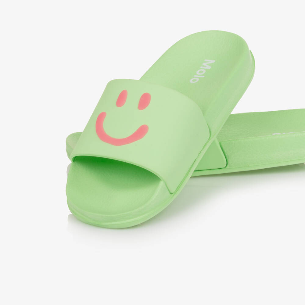 Molo-Green Smiling Face Sliders | Childrensalon