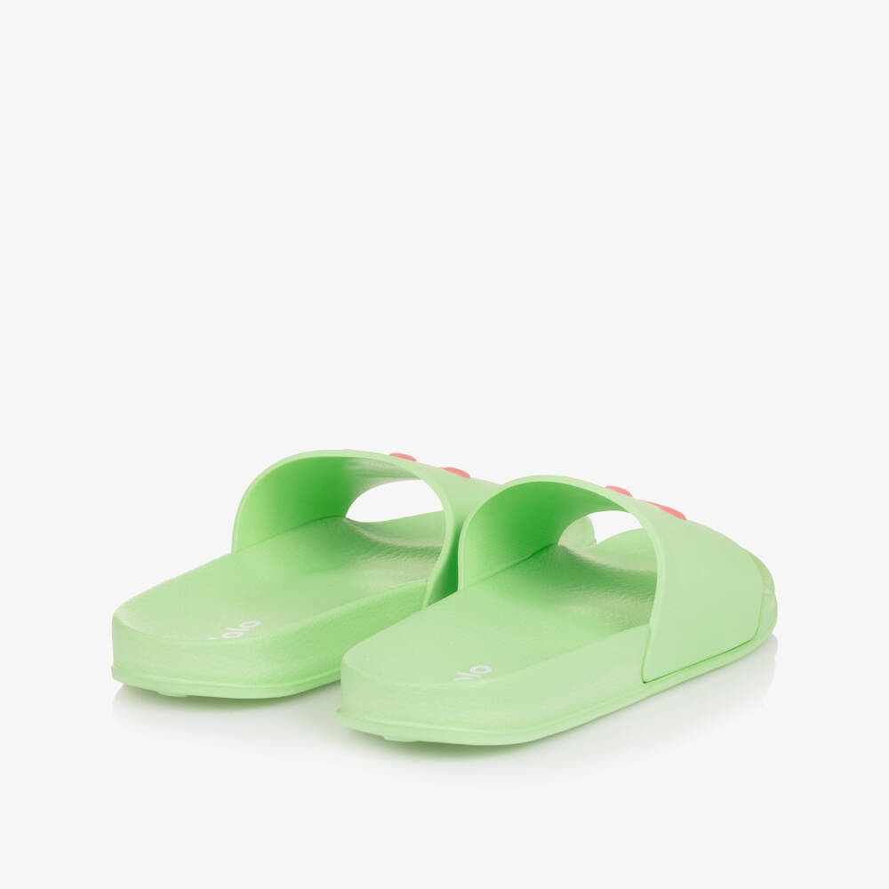 Molo-Green Smiling Face Sliders | Childrensalon