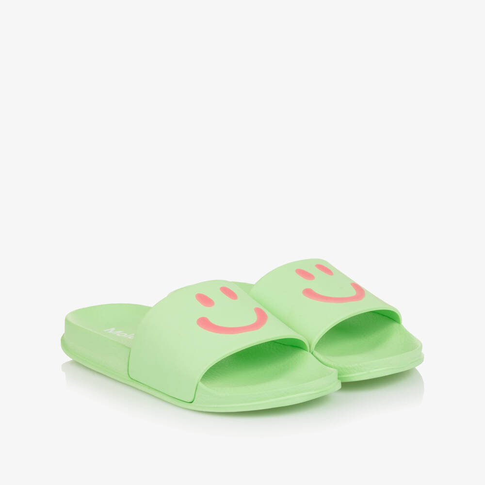 Molo-Green Smiling Face Sliders | Childrensalon