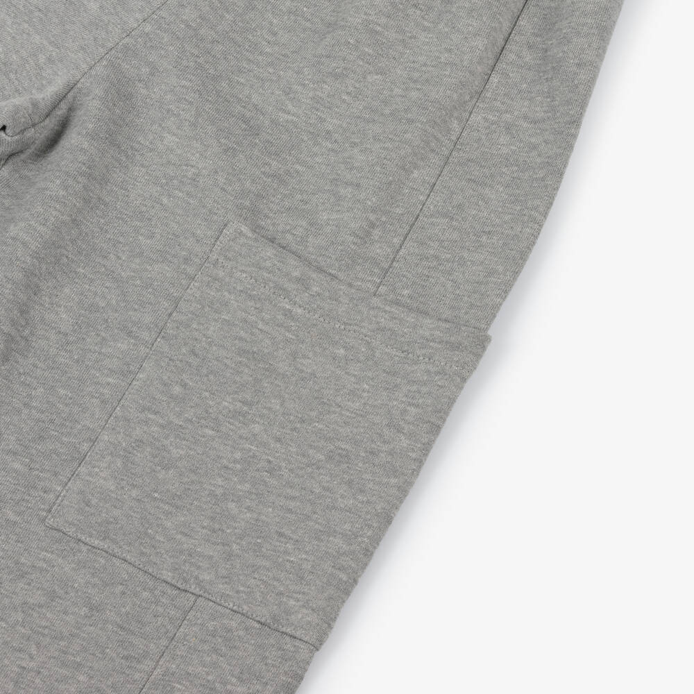 Molo-Джоггеры серые из хлопка с накладными карманами | Childrensalon