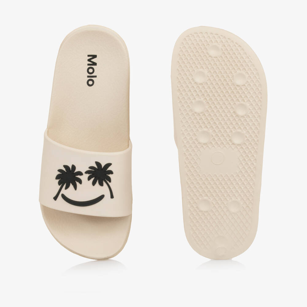 Molo-Ivory Palm Tree Smile Sliders | Childrensalon