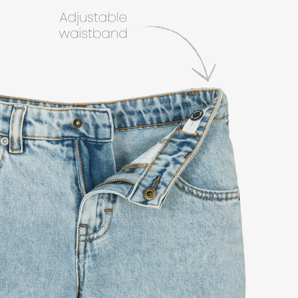 Molo-Light Blue Denim Extra Relaxed Fit Jeans | Childrensalon
