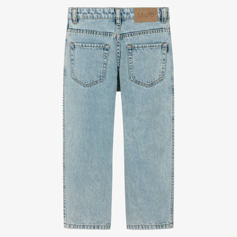 Molo-Light Blue Denim Extra Relaxed Fit Jeans | Childrensalon