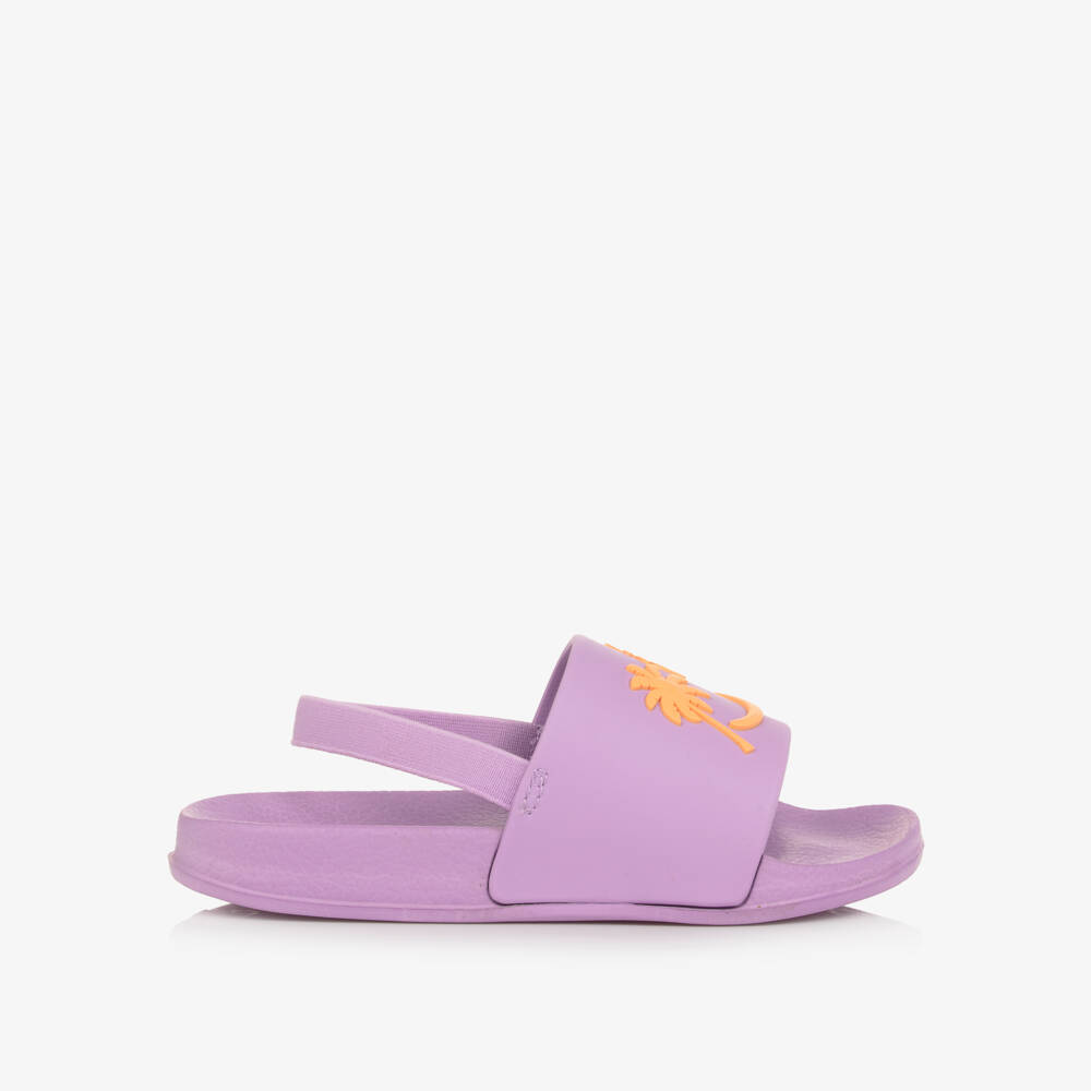 Molo-Lilac Purple Palm Tree Smile Sliders | Childrensalon