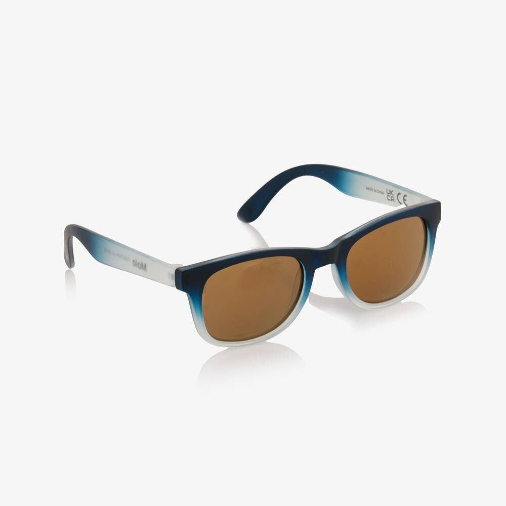 Molo-نظارات شمسية عاكسة أومبري لون كحلي (UVA/UVB) | Childrensalon