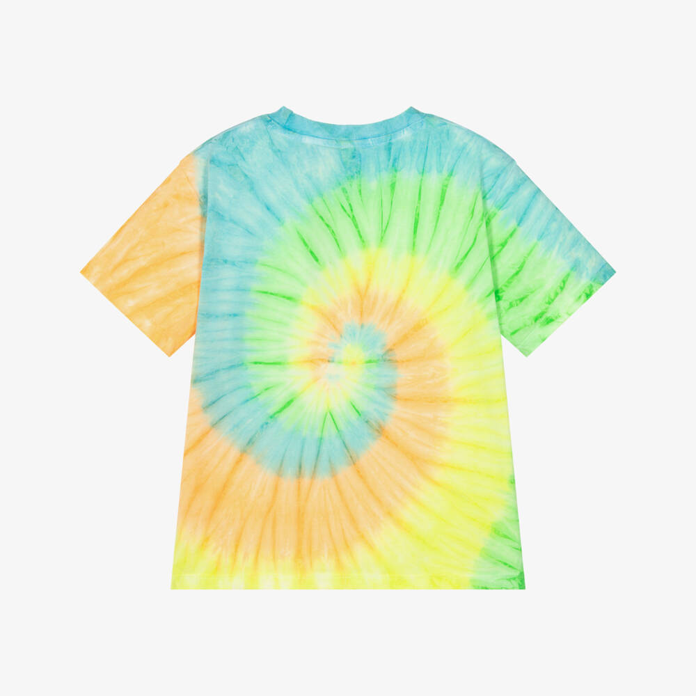 Molo-Neon Colour Tie-Dye Cotton T-Shirt | Childrensalon