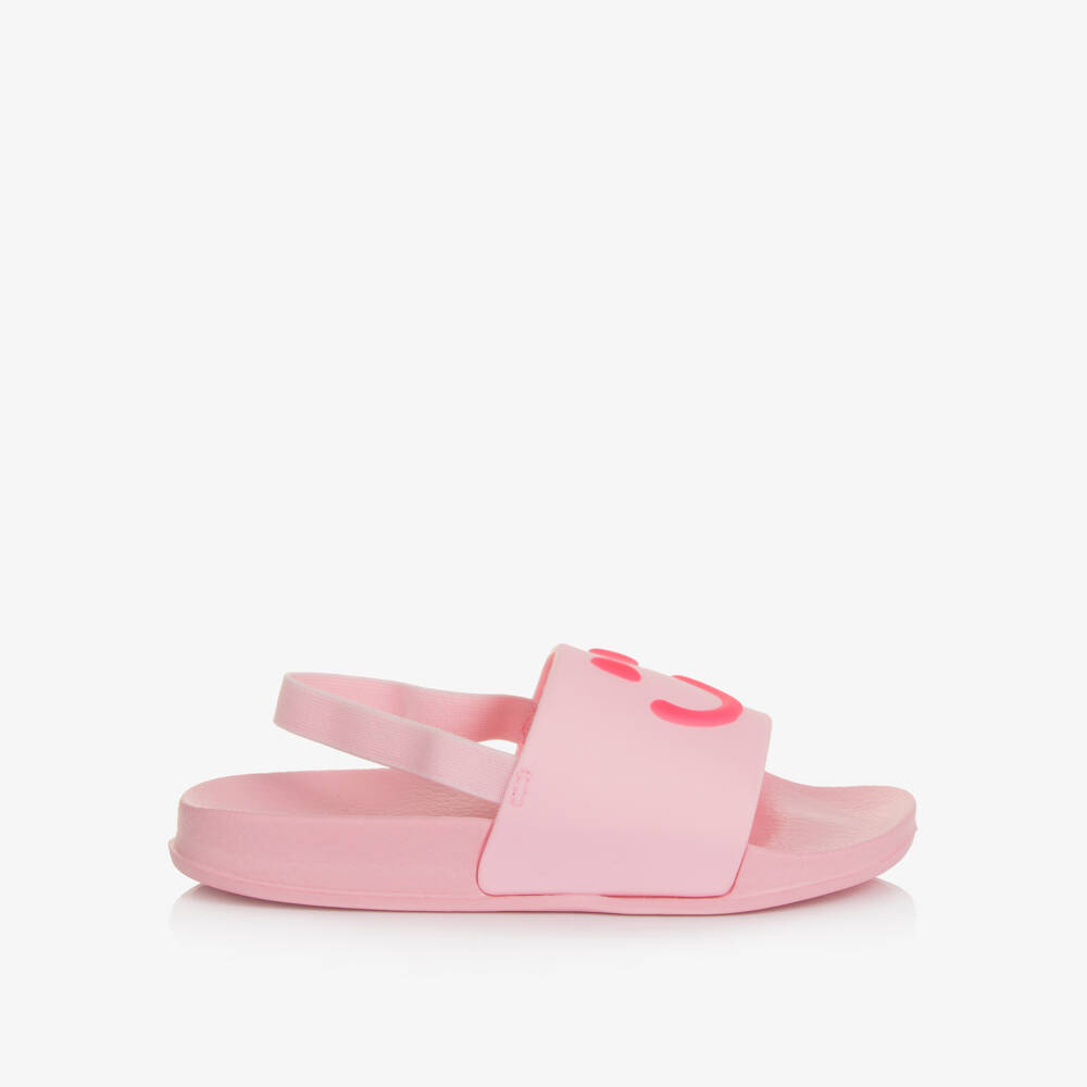 Molo-Pink Smiling Face Sliders | Childrensalon