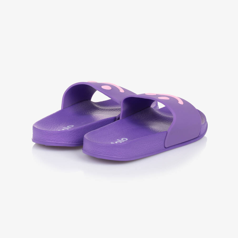 Molo-Purple Smiling Face Sliders | Childrensalon