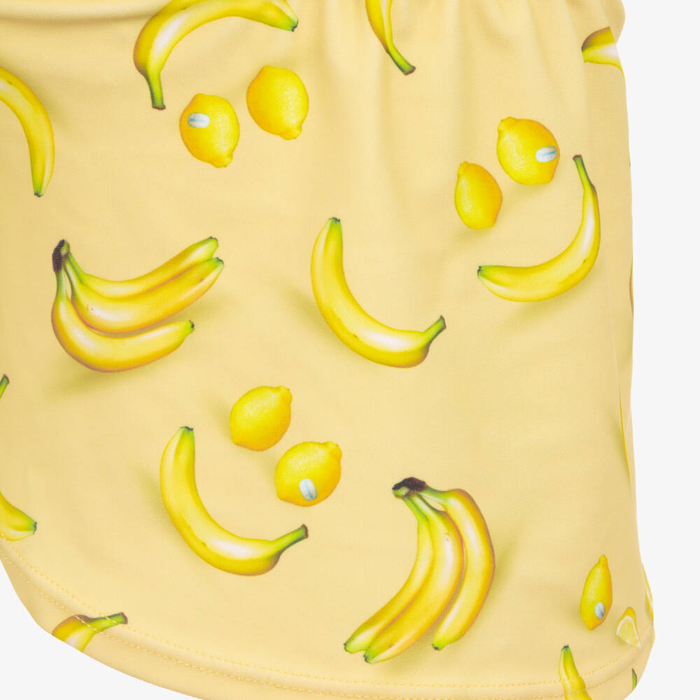 Molo-Yellow Lemon & Banana Sun Protective Swim Hat (UPF50+) | Childrensalon