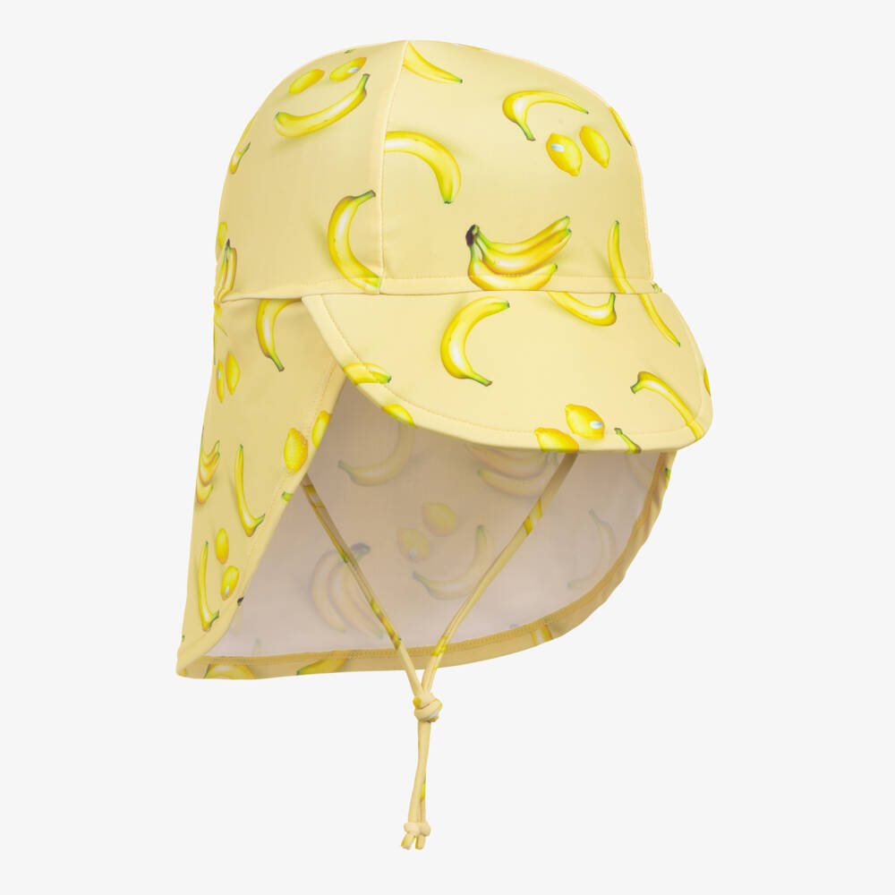 Molo-Yellow Lemon & Banana Sun Protective Swim Hat (UPF50+) | Childrensalon