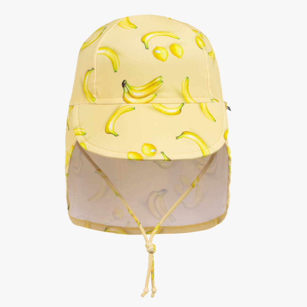 Molo-Yellow Lemon & Banana Sun Protective Swim Hat (UPF50+) | Childrensalon