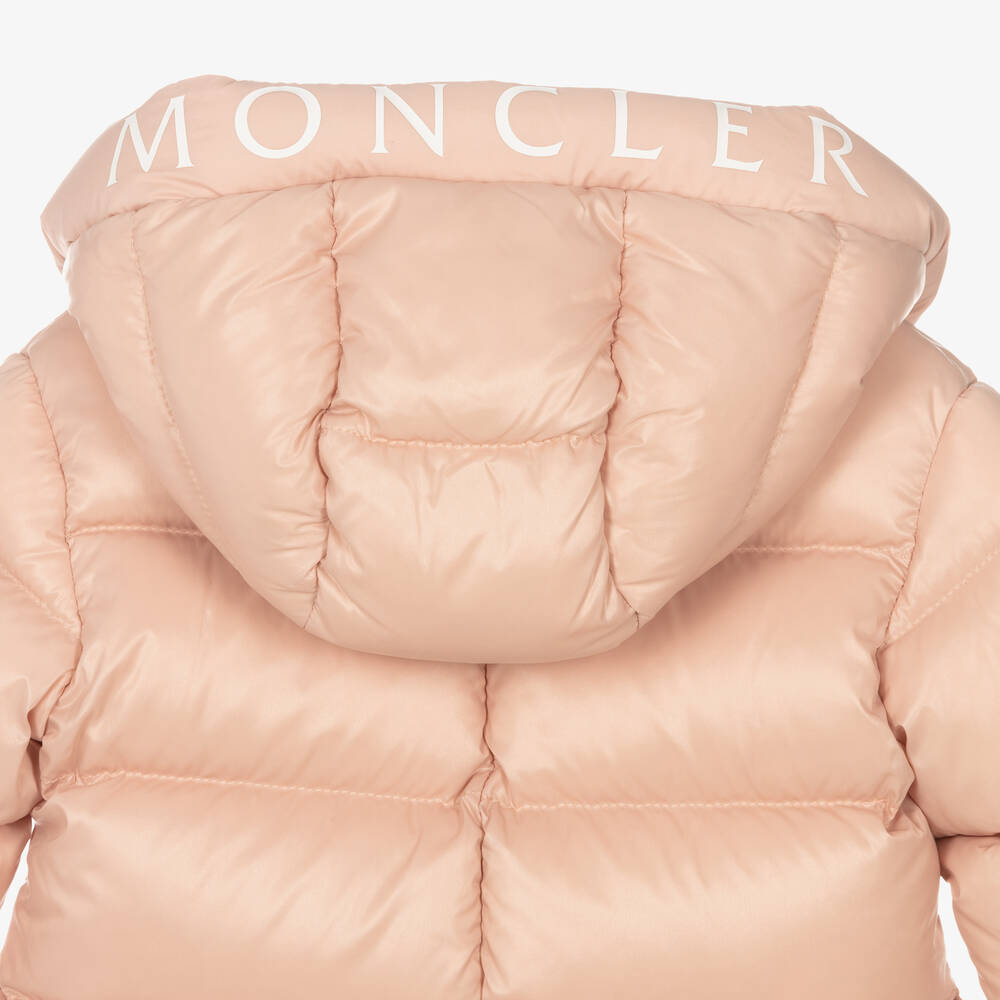 Moncler Enfant-Baby Girls Pink Down Salongo Snowsuit | Childrensalon