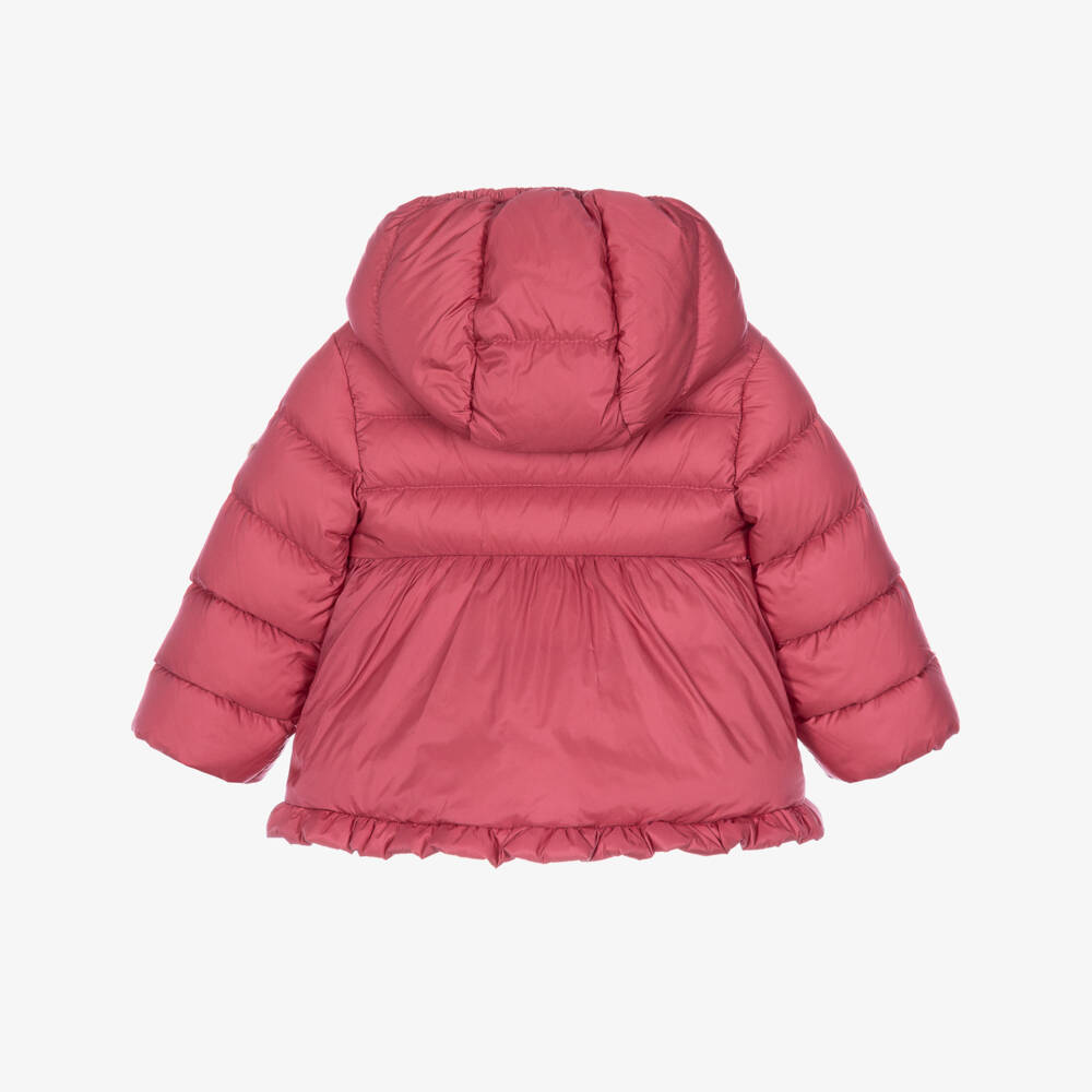 Moncler Enfant-Baby Girls Rose Pink Odile Puffer Coat | Childrensalon