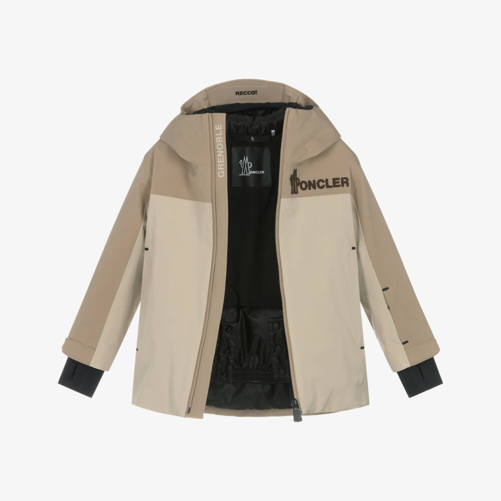 Moncler Enfant-Beige Moriond Ski Jacket | Childrensalon